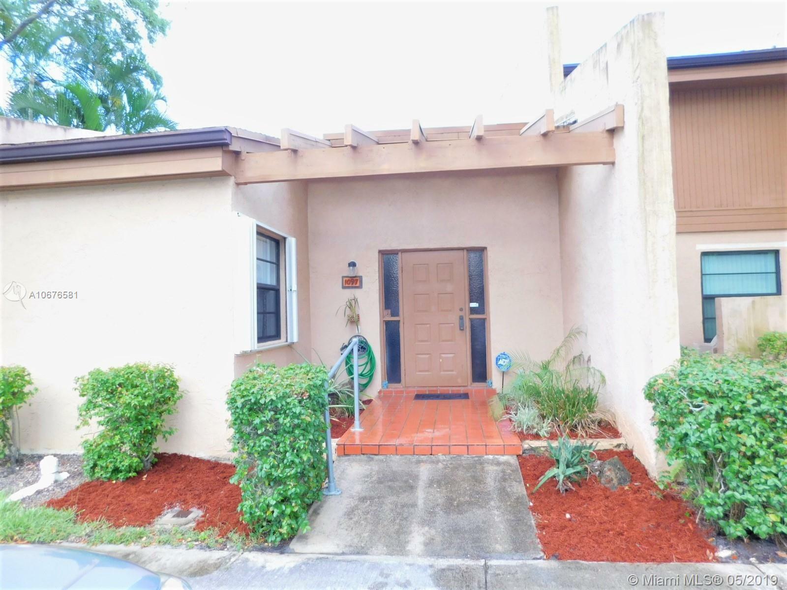 Property Photo: 1097 NW 98th Ter 110 FL 33024