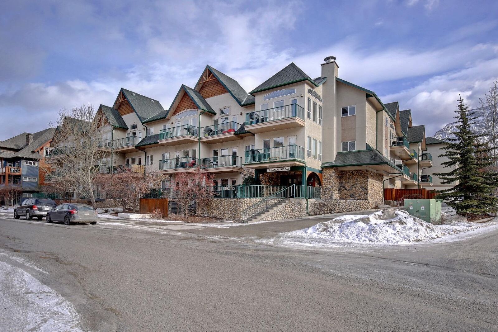 Property Photo:  100, 176 Kananaskis Way 100  AB T1W 3E4 