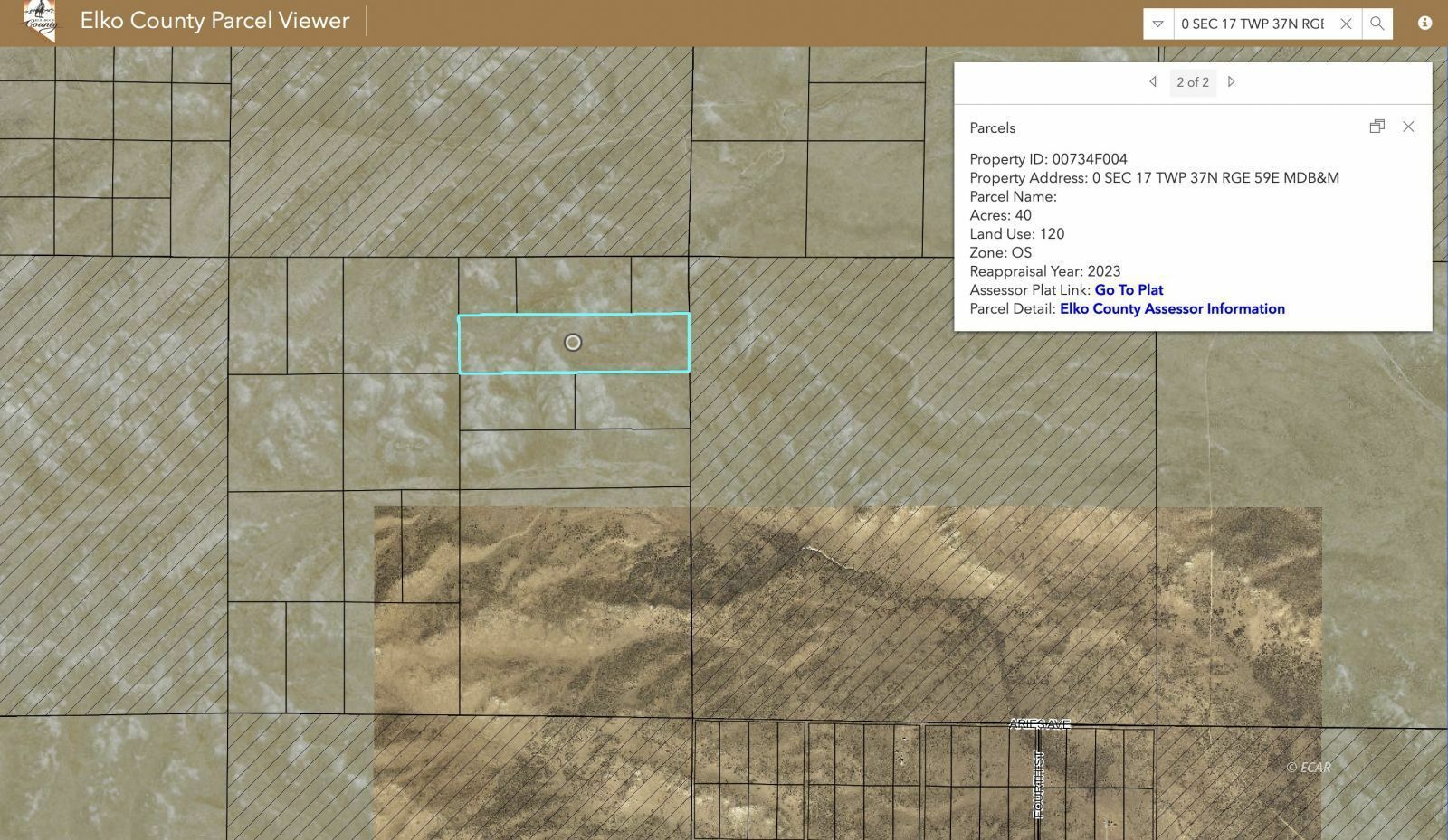 Property Photo:  40 Acres - Tv District  NV 89801 