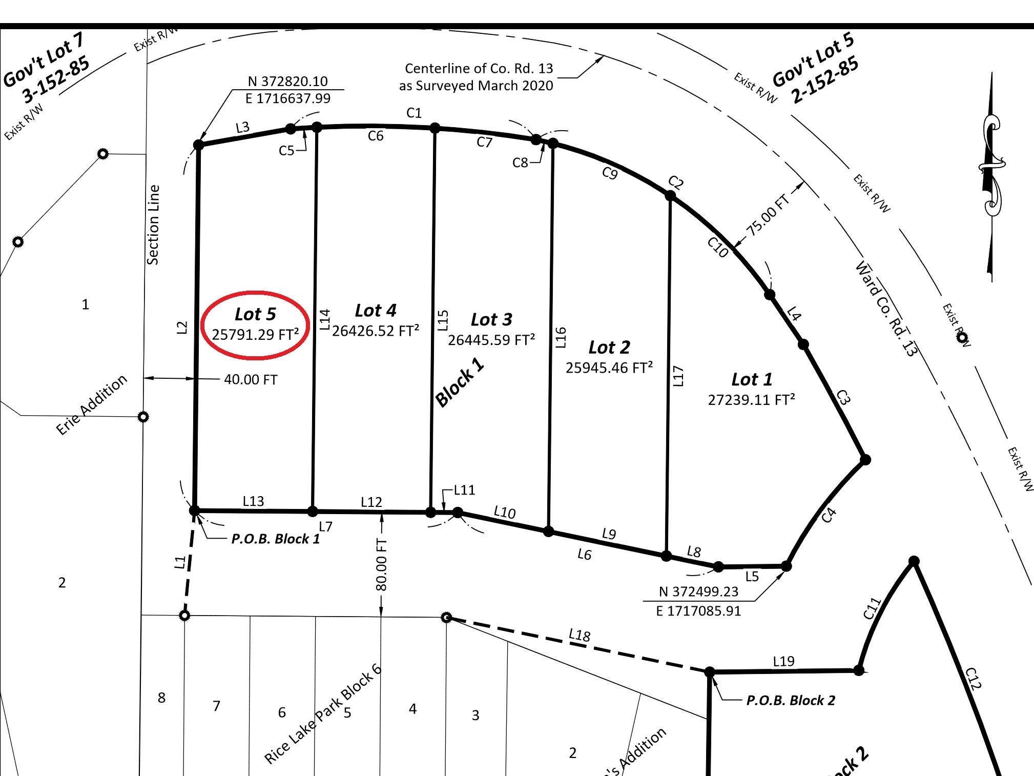 Property Photo:  *Unassigned Lot 5, Block 1, Rice Lake Park 3rd Addition  ND 58779 