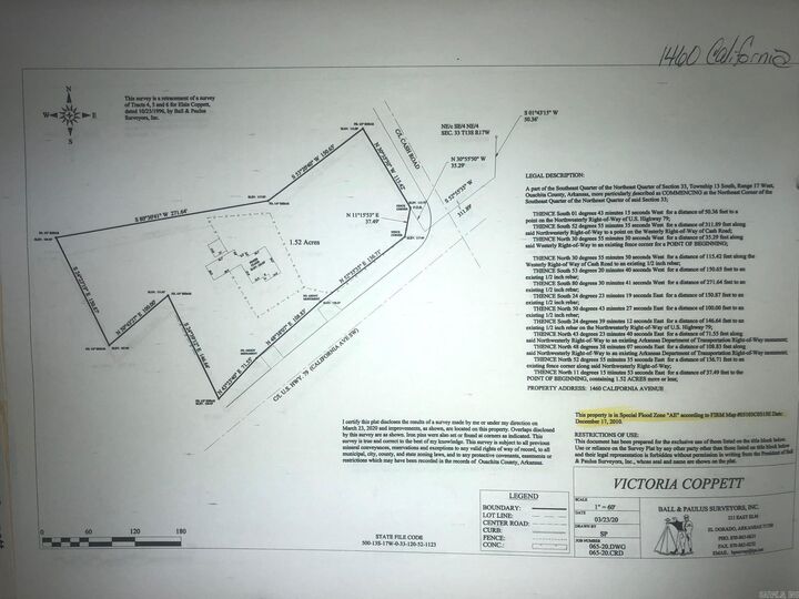 Property Photo:  1460 SW California Avenue  AR 71701 