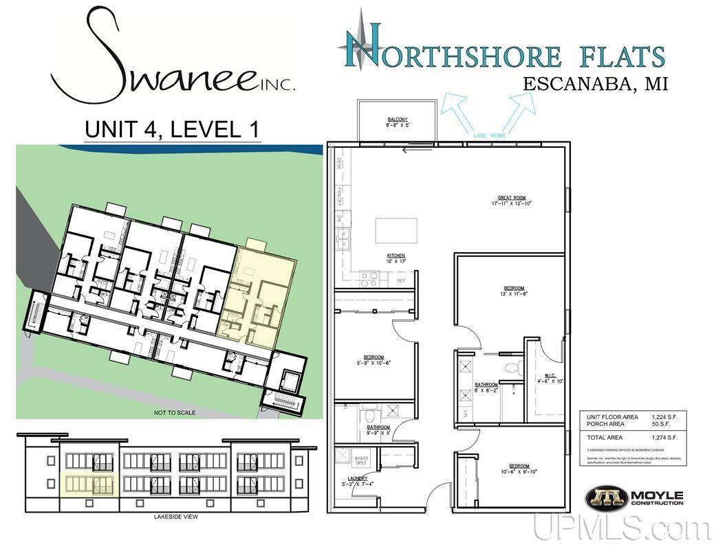 Property Photo:  200 Ludington (Unit 4 Lakeside) Street Proposed Unit 4, Leve  MI 49829 