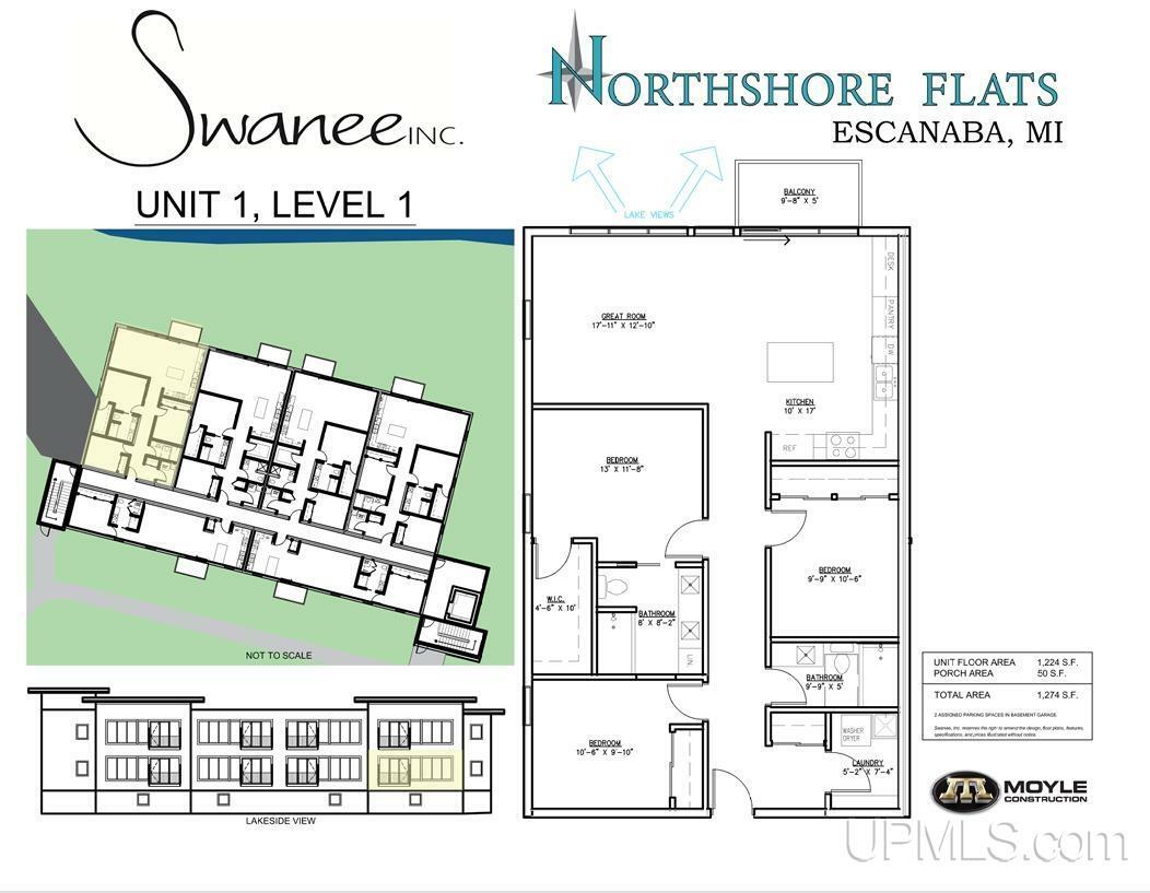 Property Photo: 200 Ludington (Unit 1 Lakeside) Street Proposed Unit 1, Leve MI 49829
