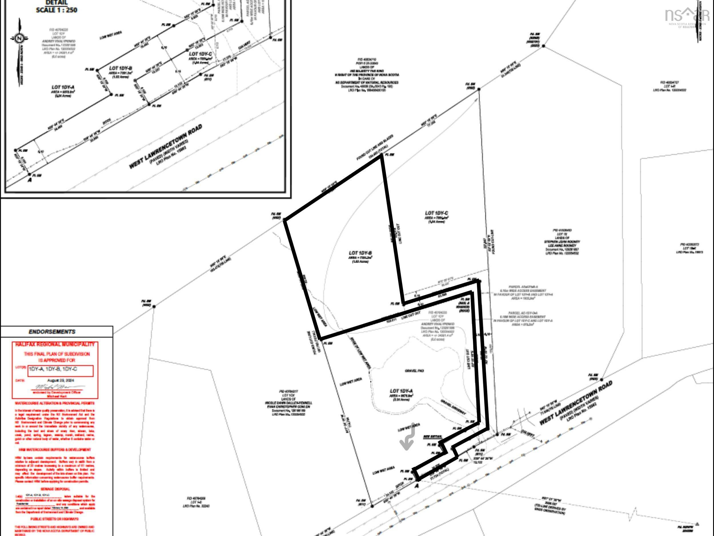 Property Photo:  Lot 1dy-B West Lawrencetown Road  NS B2X 1H9 