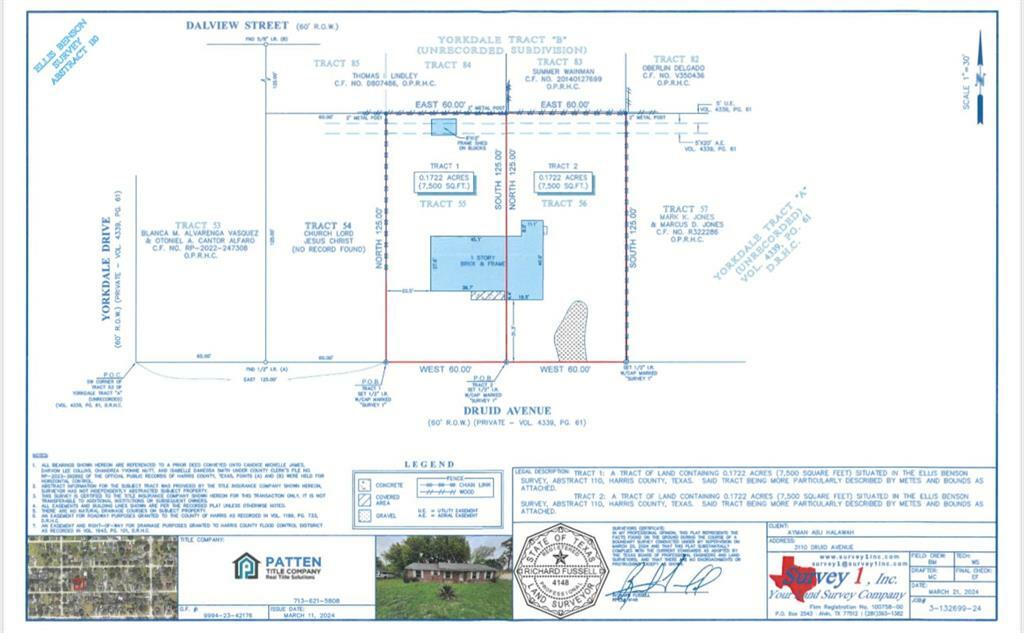 Property Photo: 3110 Druid Street TX 77091