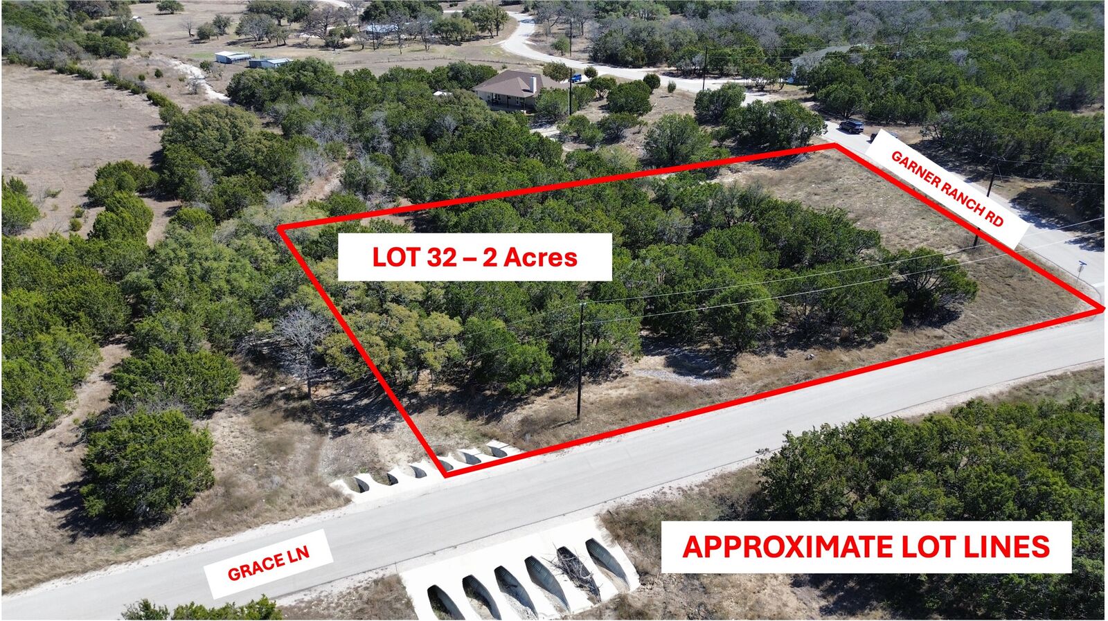Property Photo:  Lot 32 Garner Ranch Road  TX 78605 
