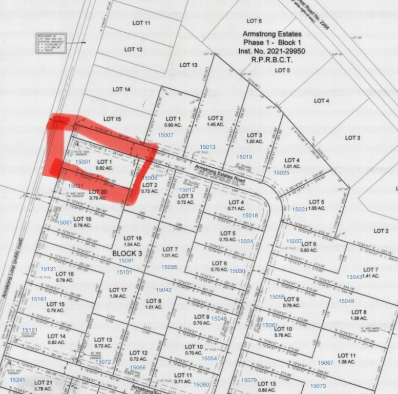 Property Photo: 15001 Armstrong Estates TX 76571