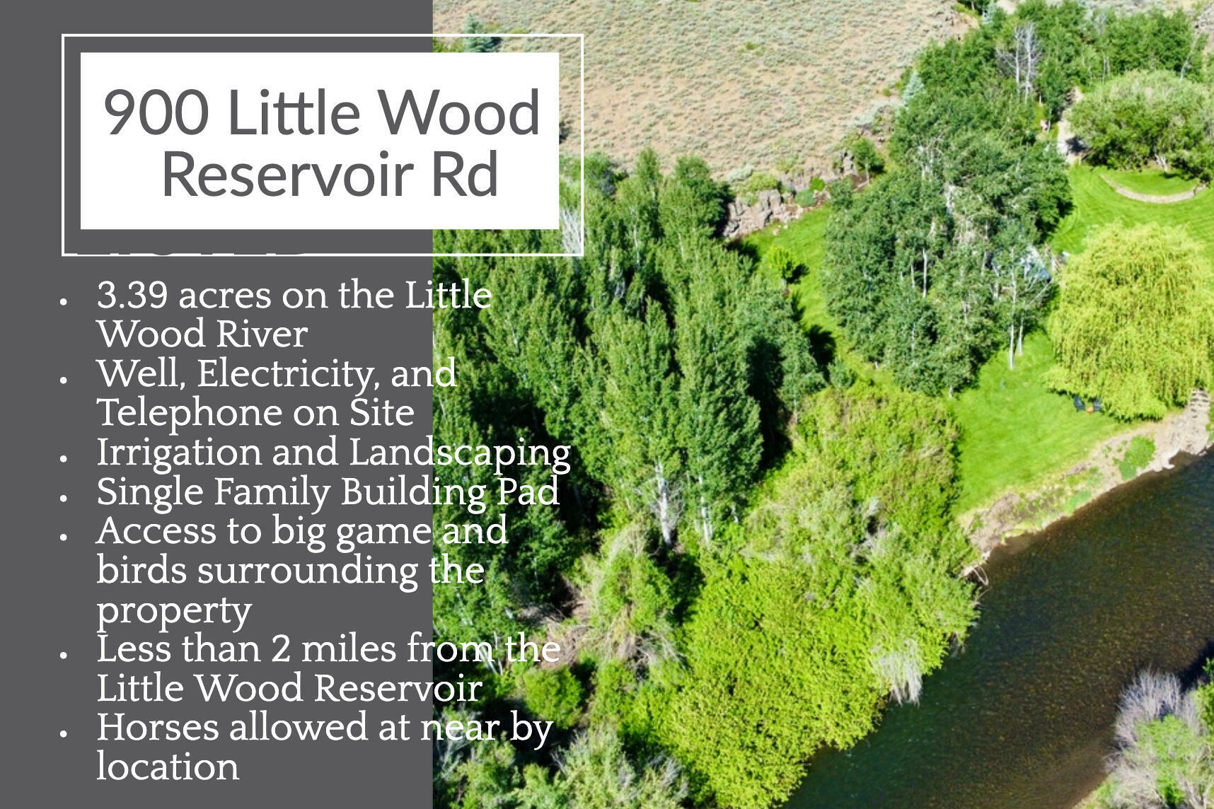 Property Photo: 900 Little Wood Reservoir Rd ID 83320