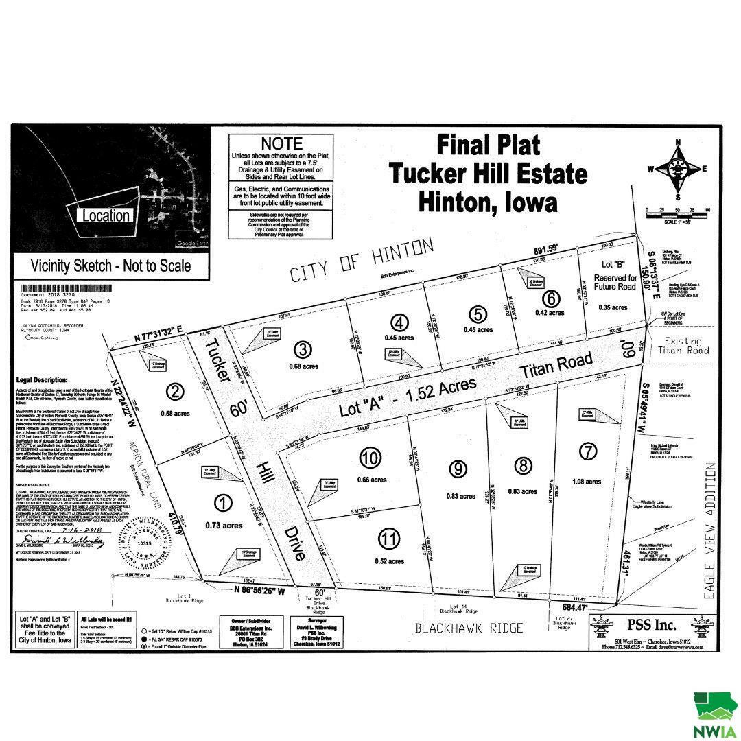 Property Photo: Lot 9 Titan Road IA 51024