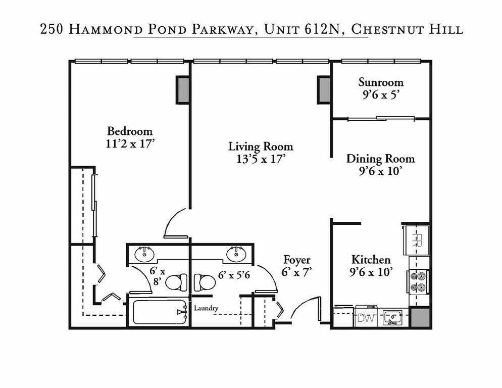 Property Photo: 250 Hammond Pond Parkway 612N MA 02467
