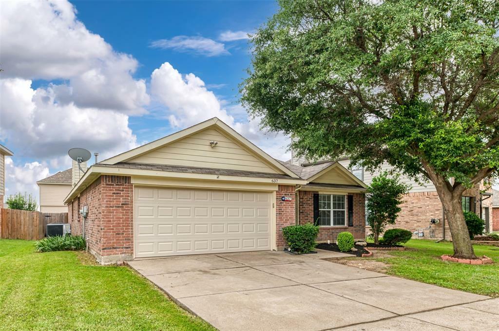 Property Photo:  637 Stirrup Bar Drive  TX 76179 