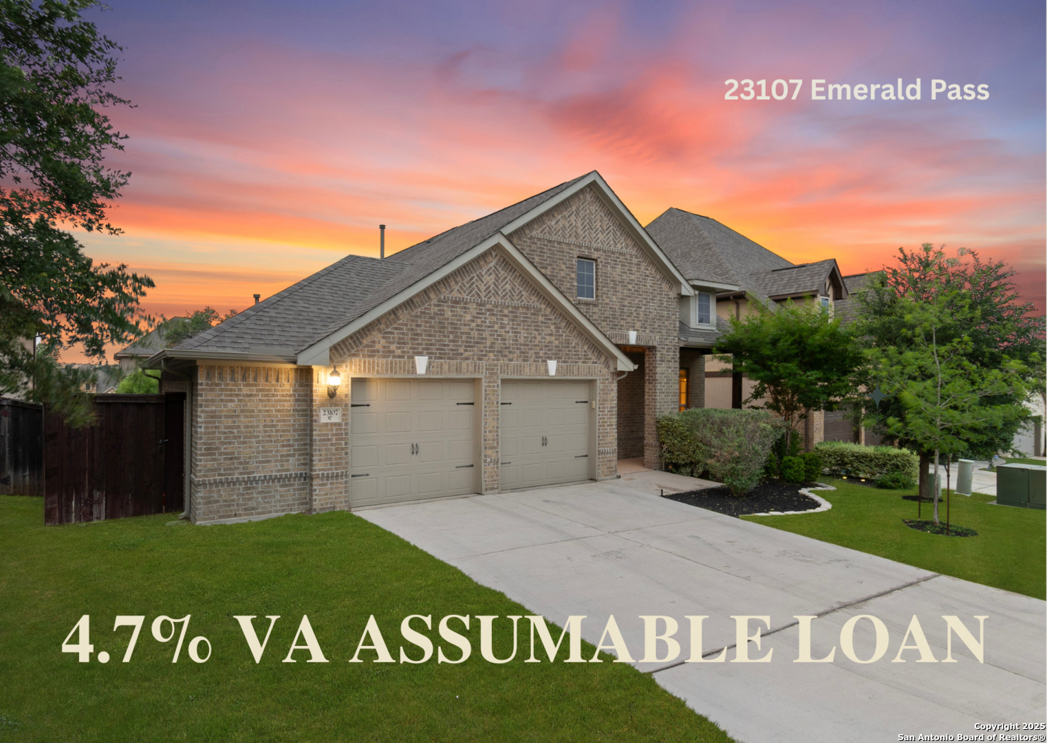 Property Photo: 23107 Emerald Pass TX 78258