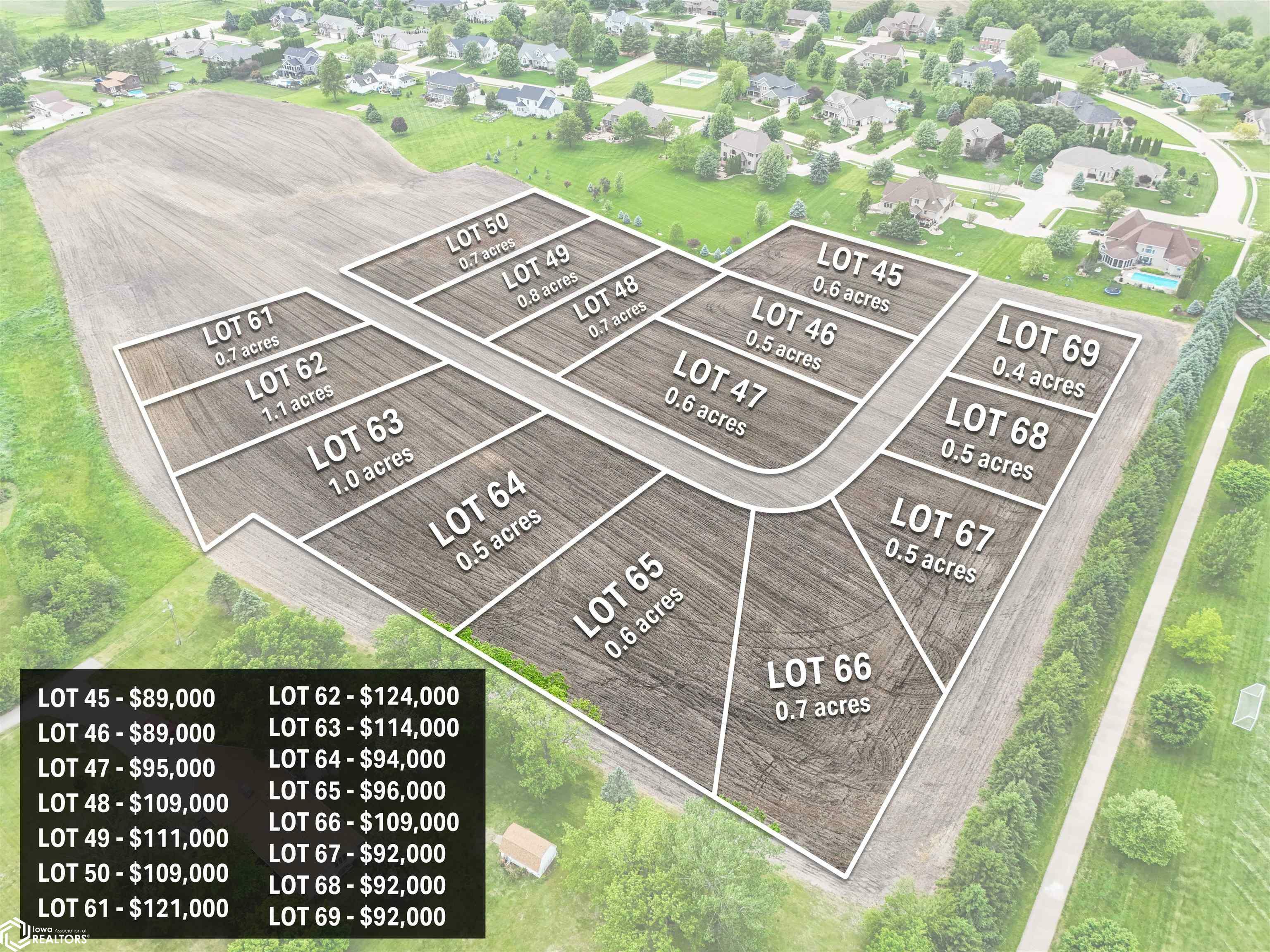 Property Photo: Lot 63 Stonebriar Drive IA 52601