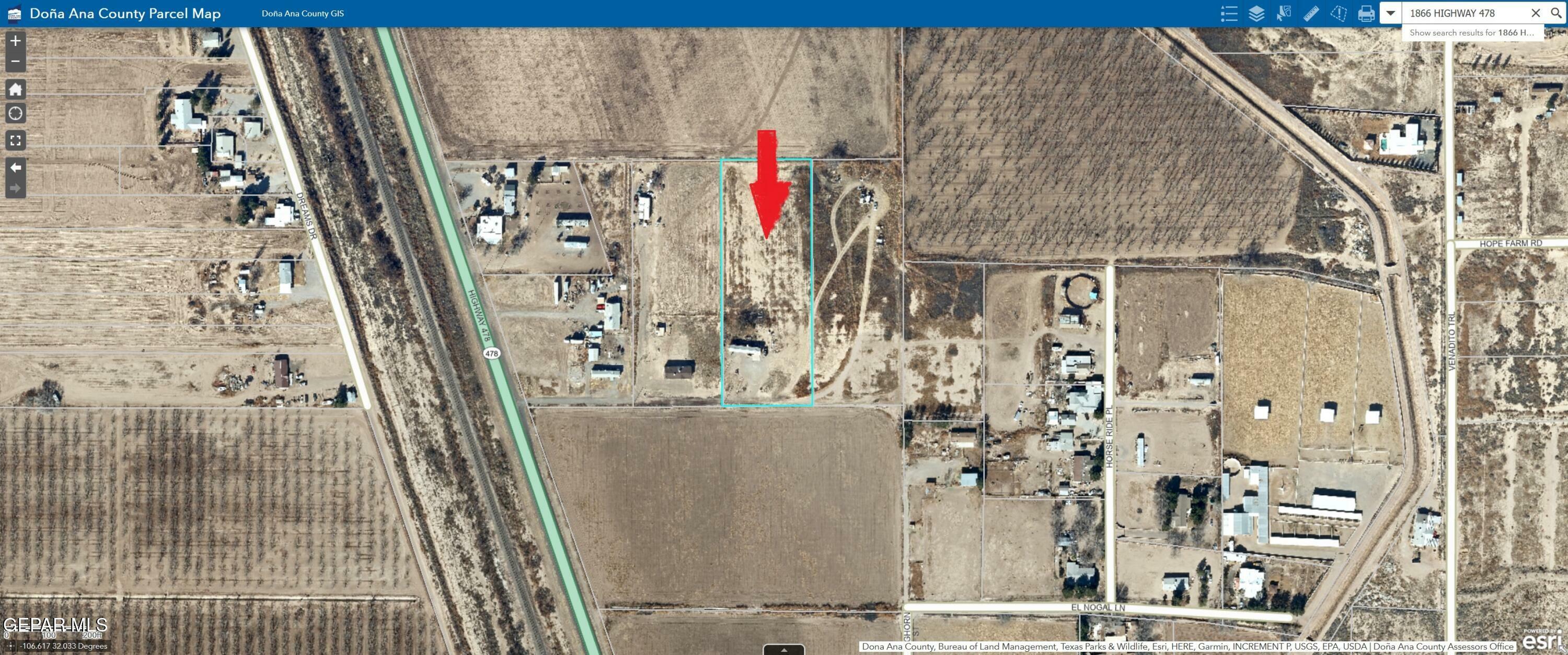 Property Photo: 1866 Highway 478 NM 88021