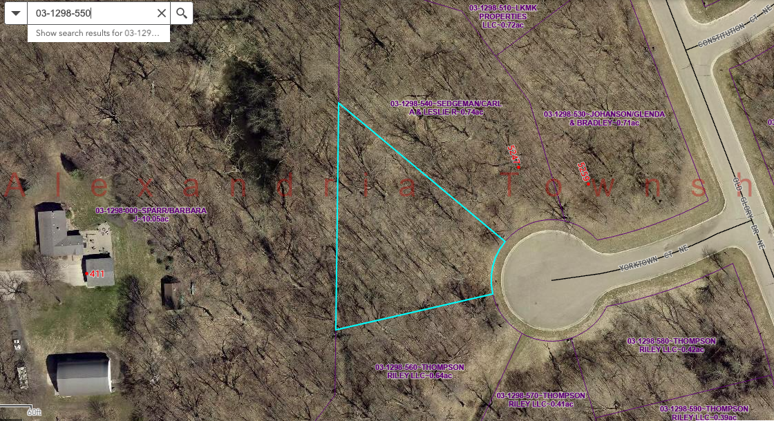 Property Photo: Lot 10 Block 2 Yorktown Court NE MN 56308