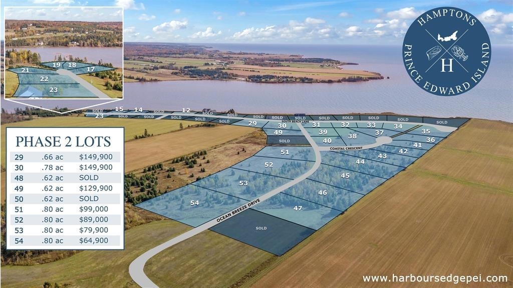 Photo de la propriété:  Lot 50 Ocean Breeze Drive  PE C0A 1C0 