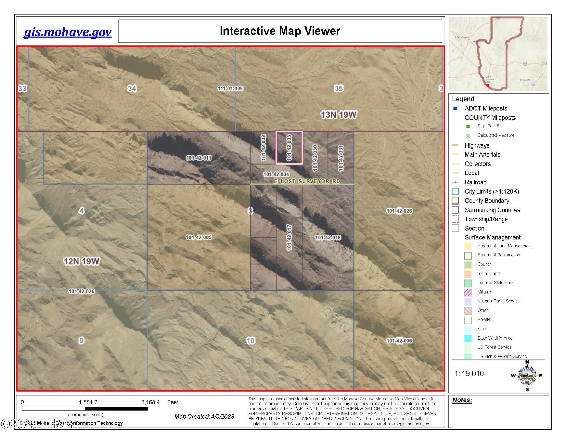 Property Photo: 11.23 Acres Sara Park AZ 86406