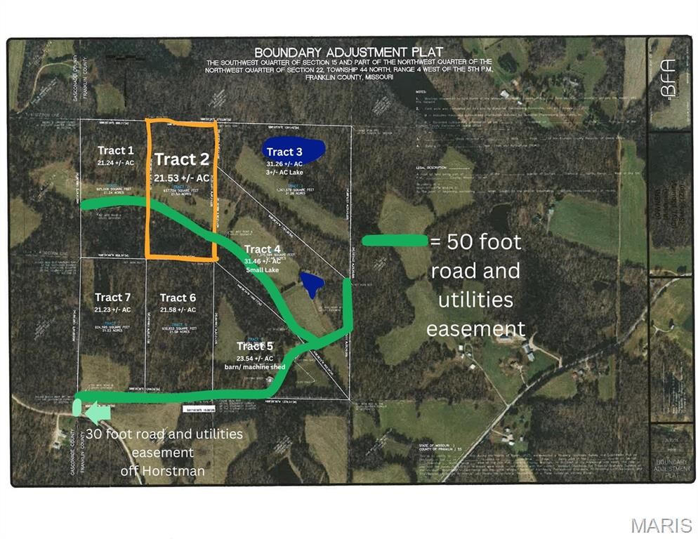 Property Photo:  (21.53+/-Ac) Tract #2 Horstman Road  MO 63068 