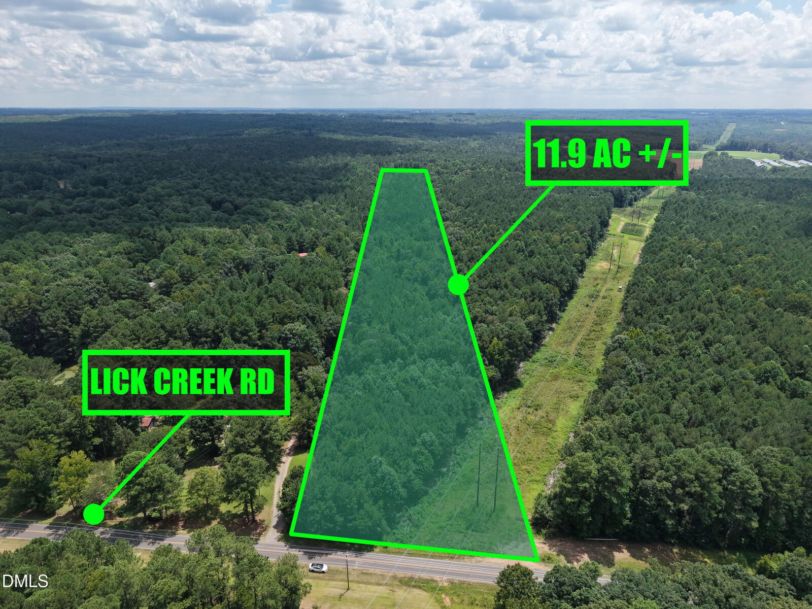 Property Photo: 11.9 Ac, Lick Creek Road NC 27330