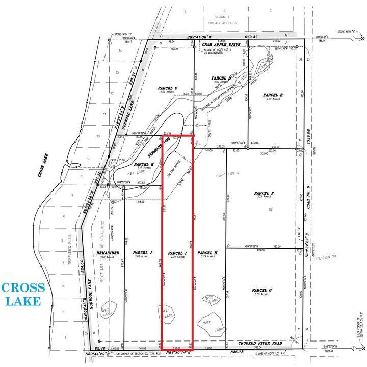 Property Photo:  2113X Crooked River Rd, Lot 1  MN 55063 