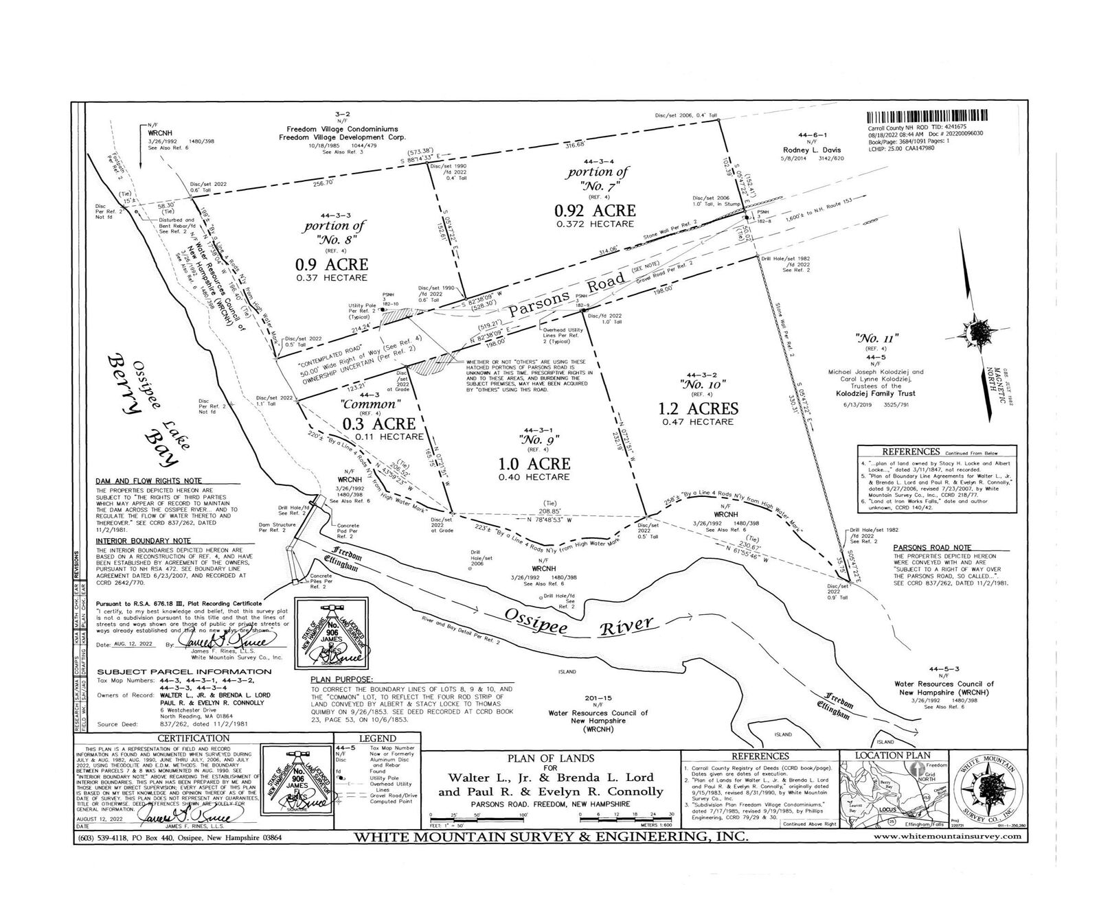 Property Photo: Lot 1 Parsons Road NH 03826