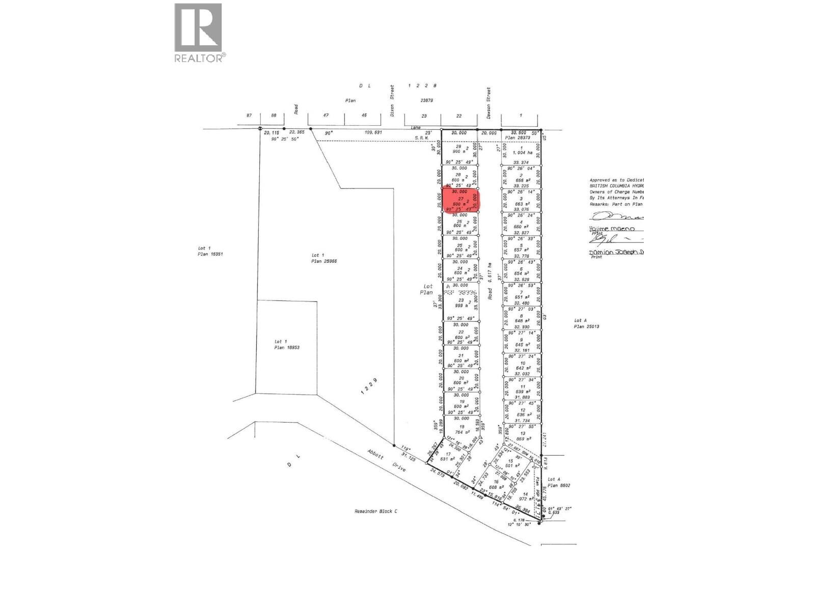 Photo de la propriété:  Lot 27 Dawson Street  BC V2J 6A9 