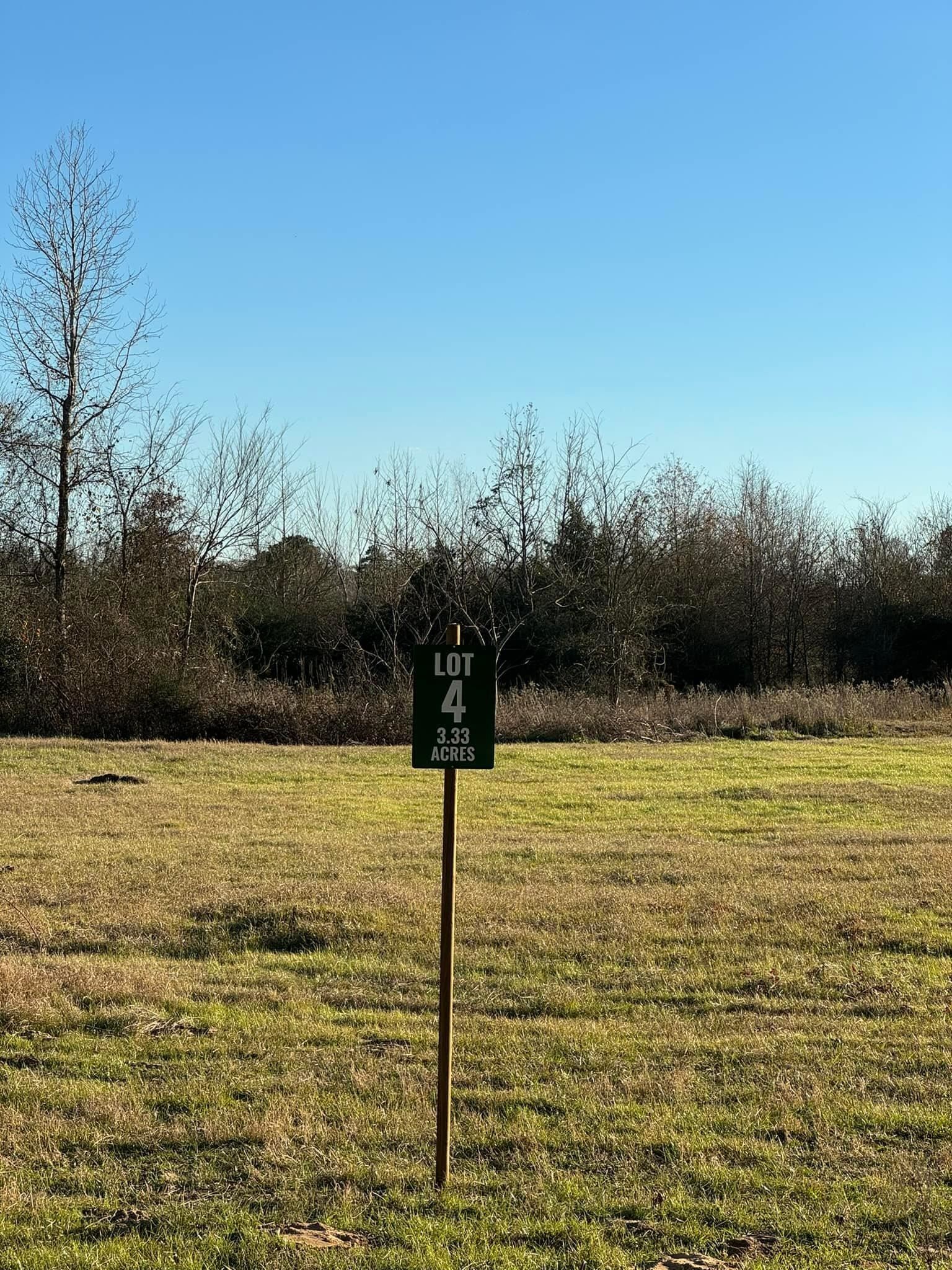Property Photo:  Lot 4 Berea Rd.  TX 75657 