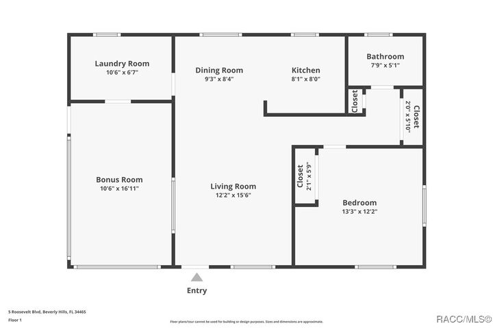 Property Photo: 5 Roosevelt Boulevard FL 34465