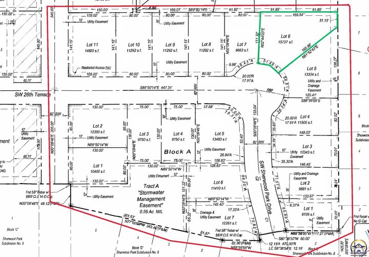 Property Photo: 0000 SW 26th Ter Lot 6, Block B KS 66614