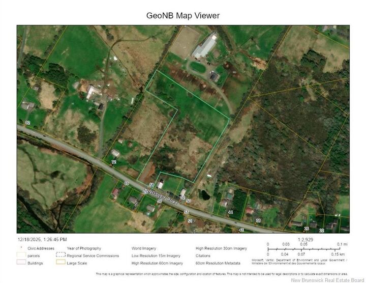 Property Photo:  Lot Kingsley Road  NB E3G 6G8 