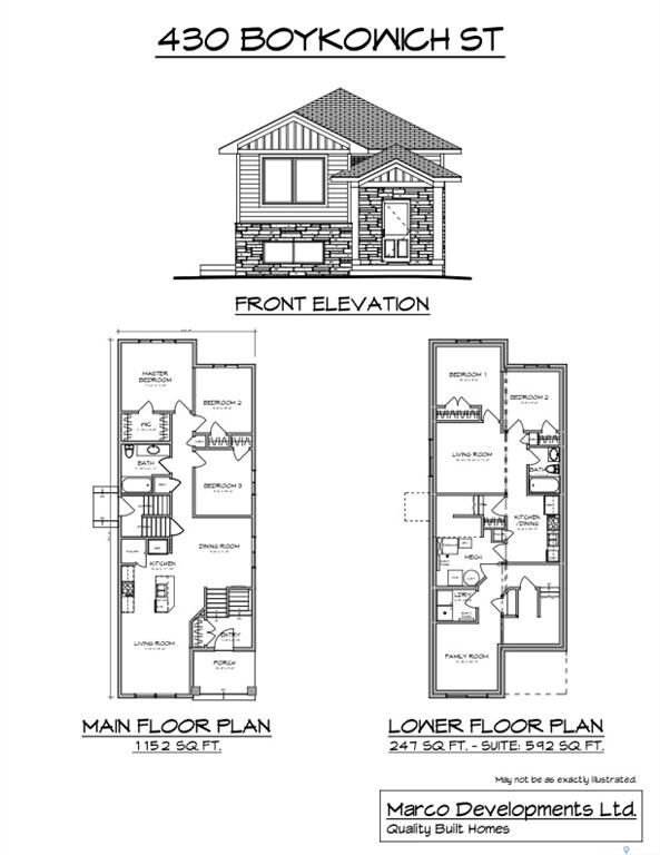 Photo de la propriété:  430 Boykowich Street  SK S7W 0S6 