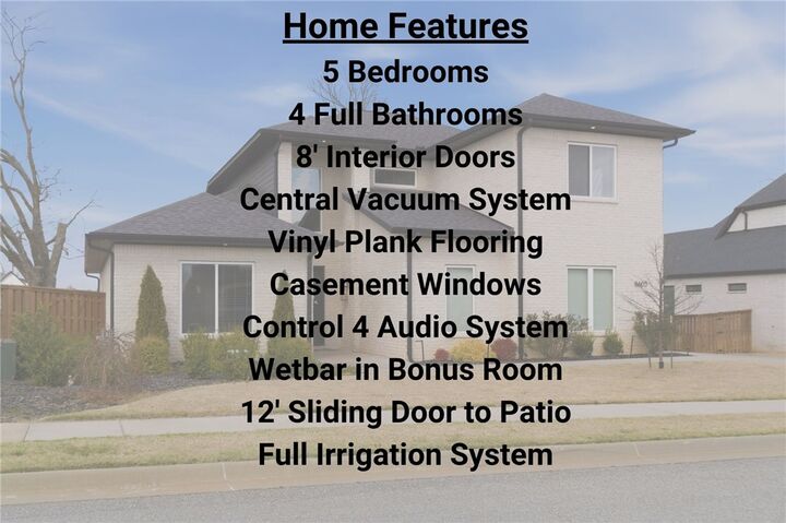 Property Photo: 8605 W Migration Way AR 72713