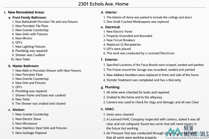 Property Photo: 2301 Echols Avenue NM 88101