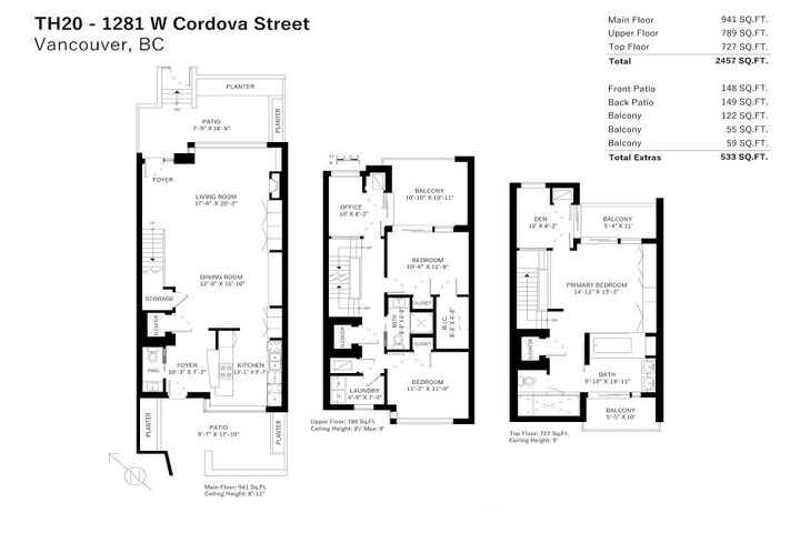 Property Photo: 1281 W Cordova Street Th20 BC V6C 3R5