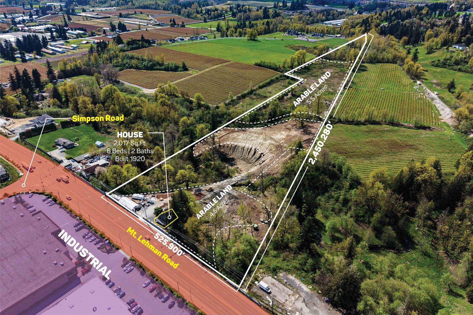 Property Photo: 2475 Mt. Lehman Road BC V4X 2N2