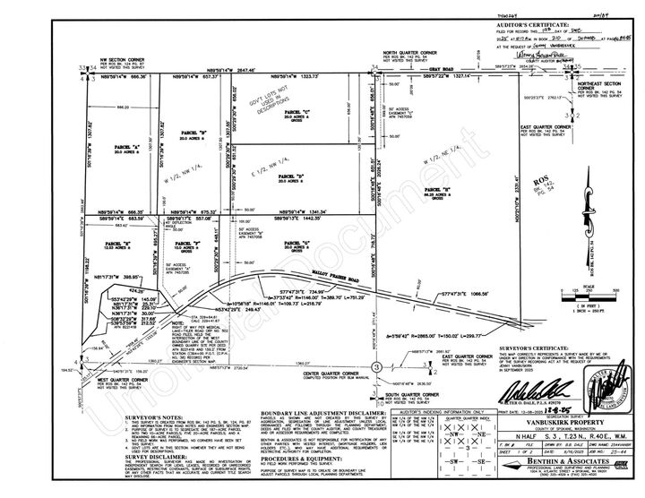 Property Photo:  Nka Malloy Prairie Rd Parcel B, 03032.9049  WA 99004 