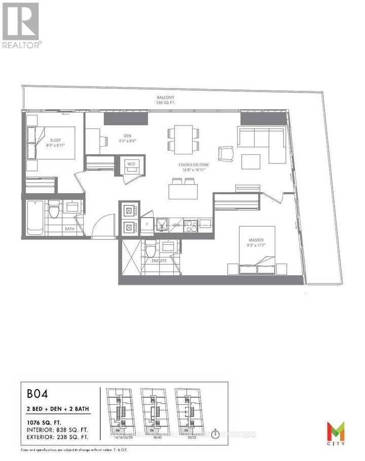 Property Photo:  3900 Confederation Parkway 3804  ON L5B 0M3 