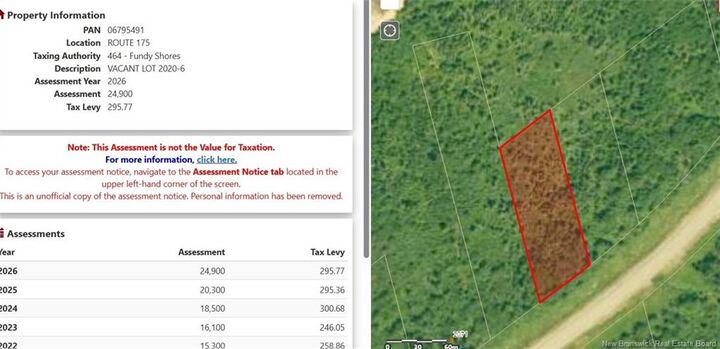 Property Photo:  Lot 2020-6 Route 175  NB E5J 1K7 