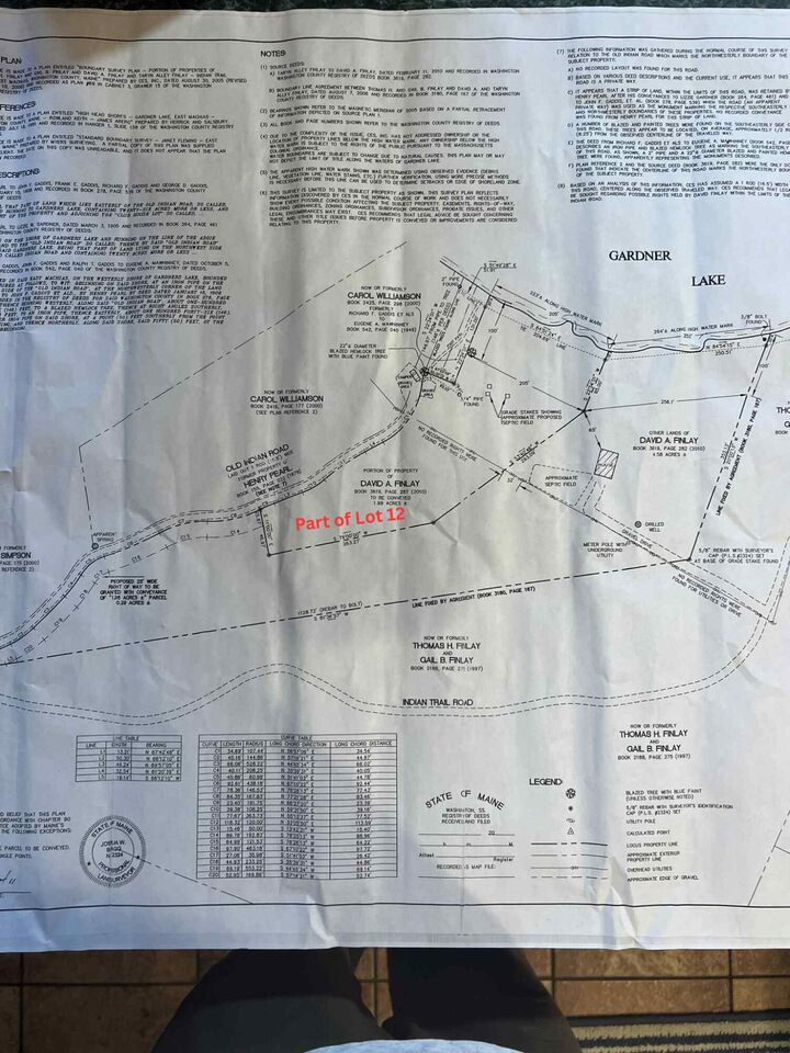Property Photo:  Lot12part Old Indian Trail Road  ME 04630 