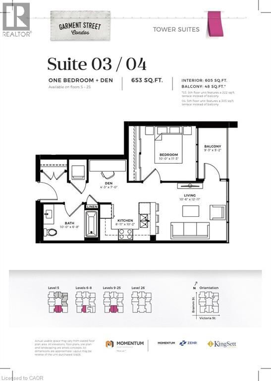 Property Photo: 108 Garment Street 1203 ON N2G 0E2