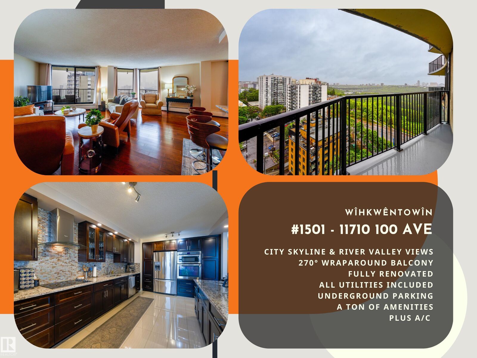 Property Photo:  11710 100 Avenue NW 1501  AB T5K 2G3 