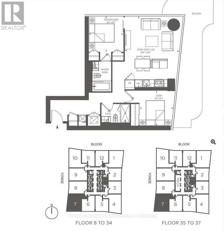 Property Photo: 1 Bloor Street East 1807 ON M4W 0A8