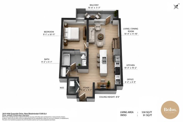 Property Photo:  908 Quayside Drive 2810  BC V3M 0L4 