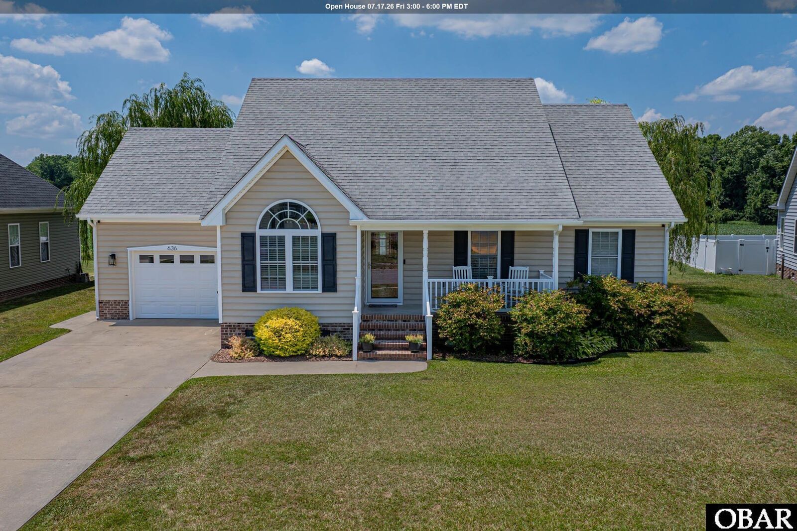 Property Photo:  636 Millbrooke Circle  NC 27909 