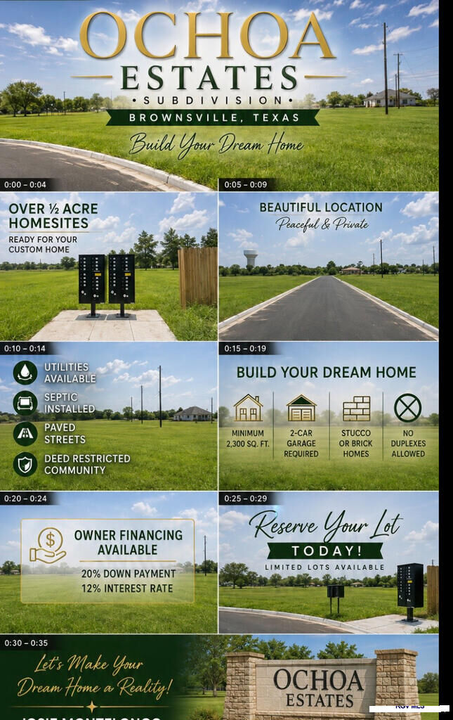 Property Photo:  000 Ochoa St Lot #3 Block 1  TX 78521 