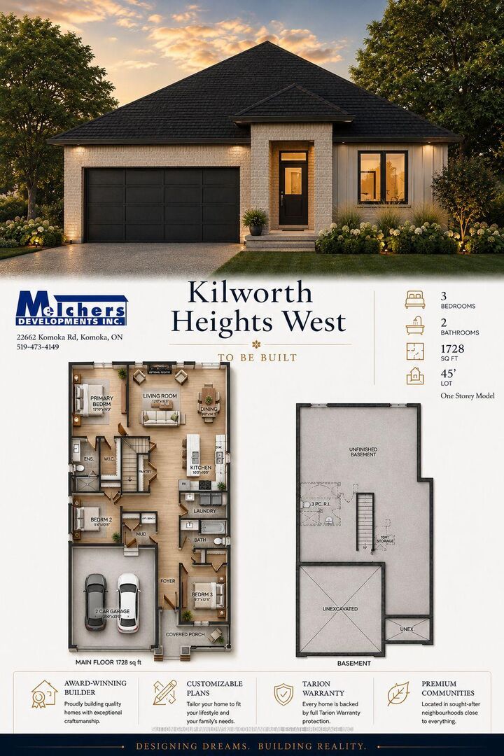 Property Photo: 91 Allister Drive Lot #23 ON N0L 1R0