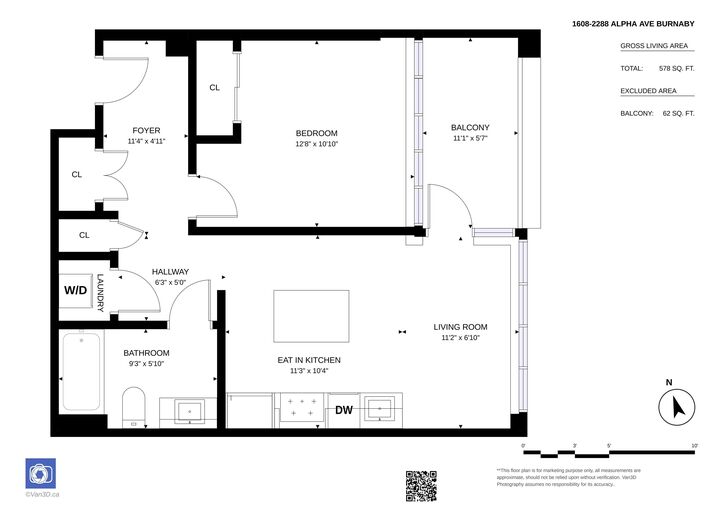 Property Photo:  2288 Alpha Avenue 1608  BC V5C 0L9 