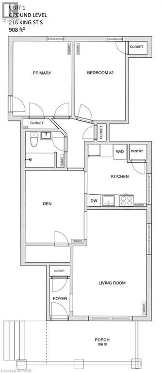 Property Photo:  216 King Street South 1  ON N2J 1R3 