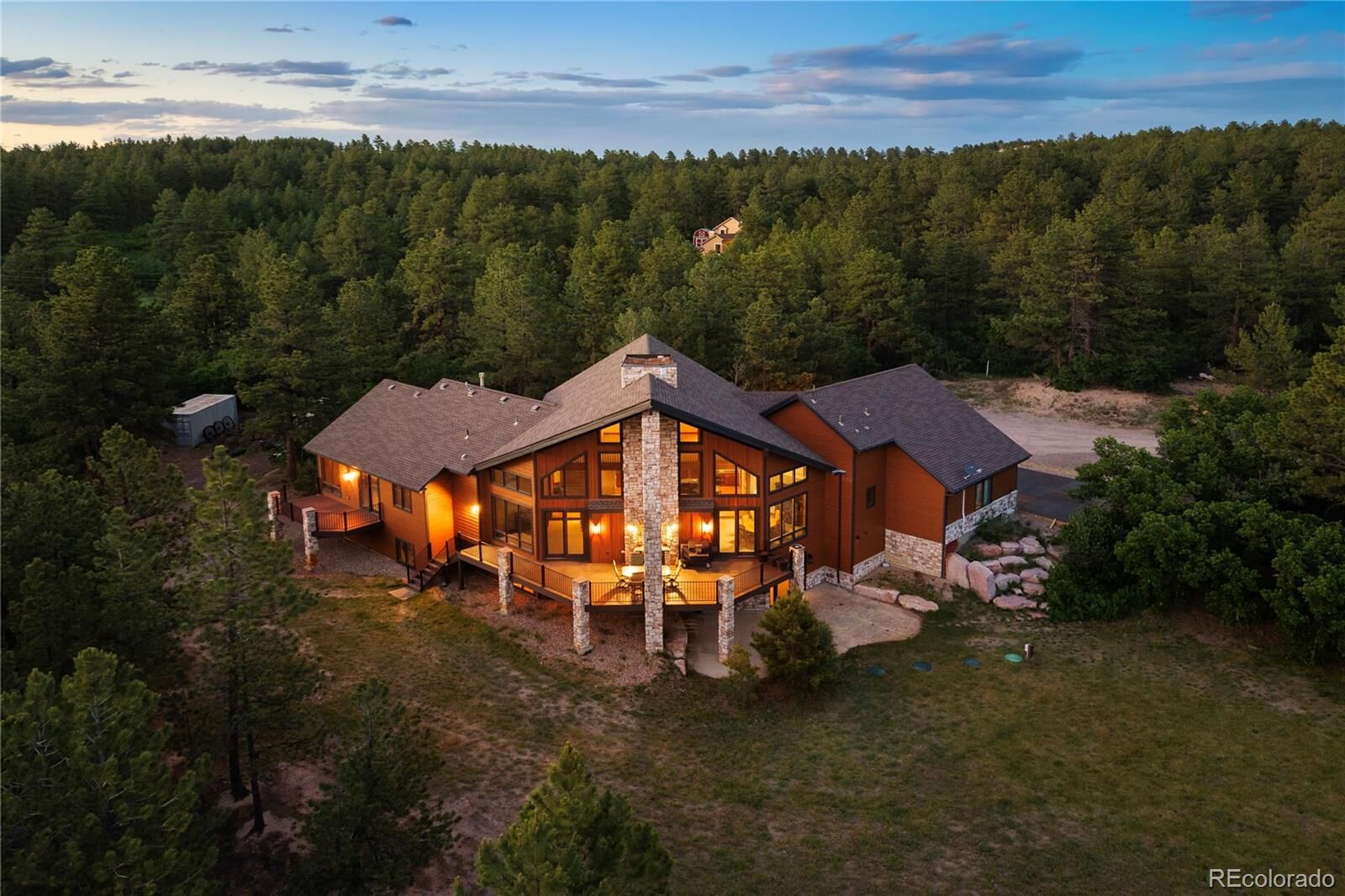 Property Photo: 9676 S Perry Park Road CO 80118