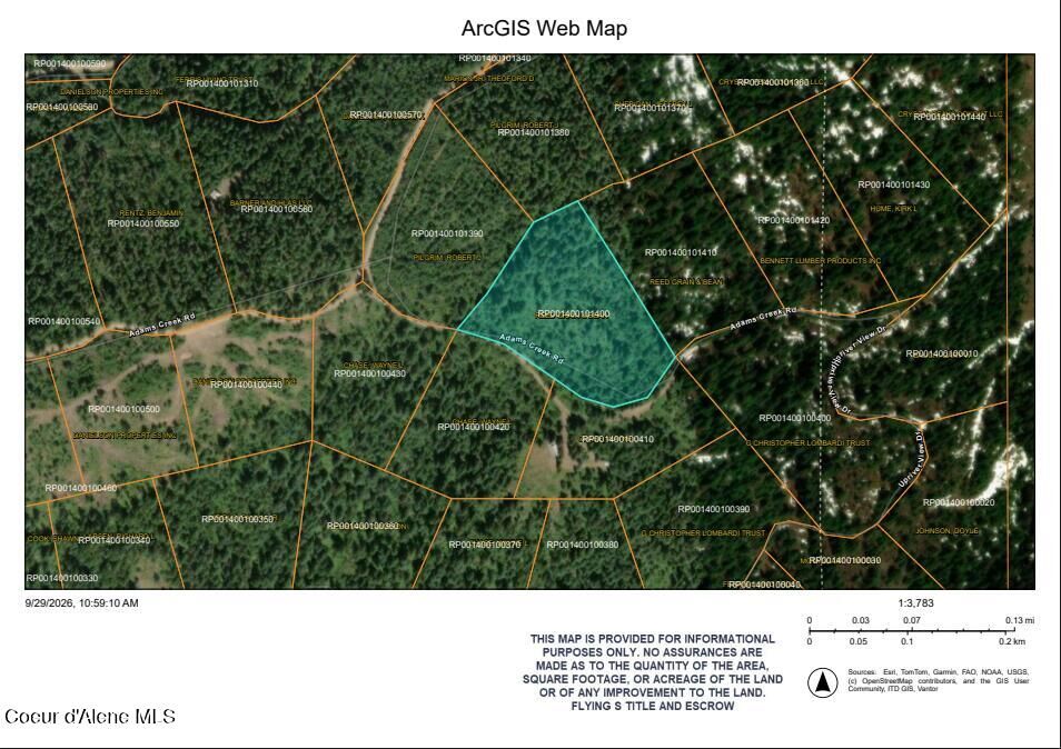 Property Photo:  400 Adams Creek Rd  ID 83830 